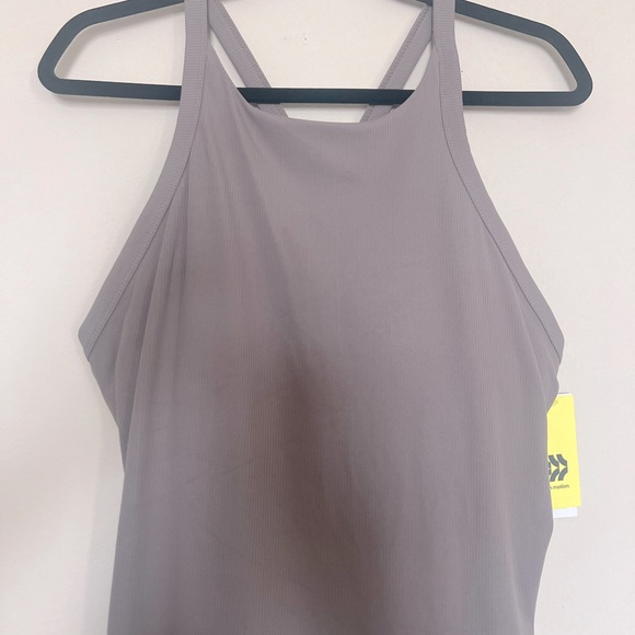 All in Motion Taupe Fine Rib Slim Dress Women's Size Large - Picture 5 of 7